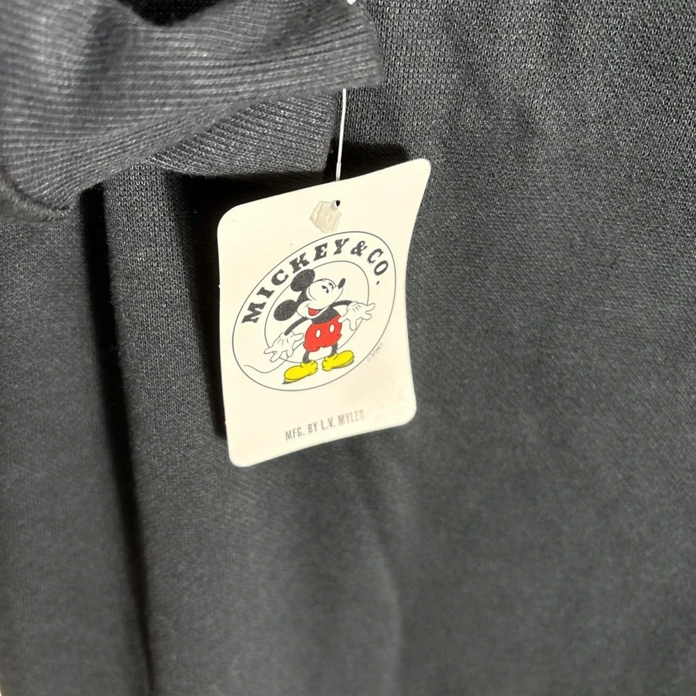 Disney‎ Mickey Mouse Logo Acrylic Long Sleeve Sleep Shirt Women's Size Large NWT